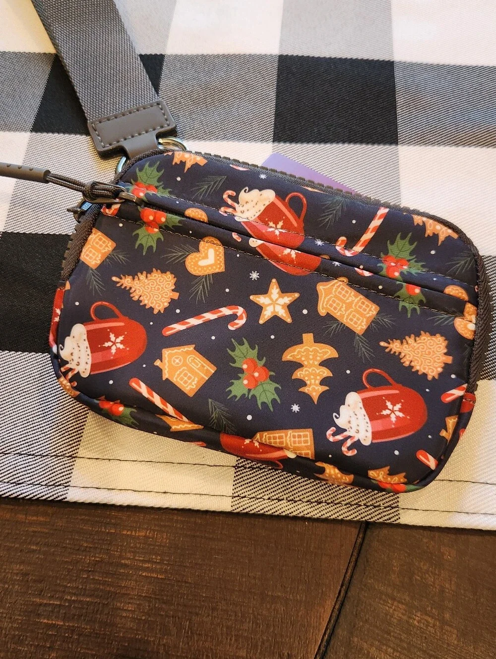 New With Tags! Iris & Rainbow Holiday Wristlet is in the Retired Print